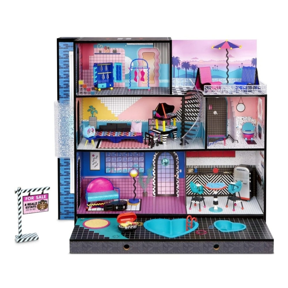 LOL Surprise OMG House Real Wood Dollhouse With 85+ Surprises